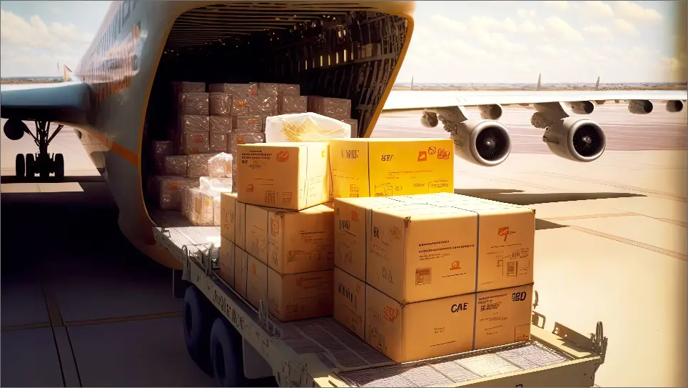 FLC Freight air cargo loading activity in Dubai